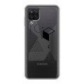 Полупрозрачный дизайнерский пластиковый чехол для Samsung Galaxy A12 Абстракции 1