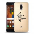 Полупрозрачный дизайнерский пластиковый чехол для Huawei Mate 9 Pro Абстракции