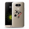 Полупрозрачный дизайнерский пластиковый чехол для LG G5 Абстракции 3