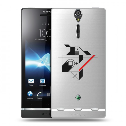 Полупрозрачный дизайнерский пластиковый чехол для Sony Xperia S Абстракции 3