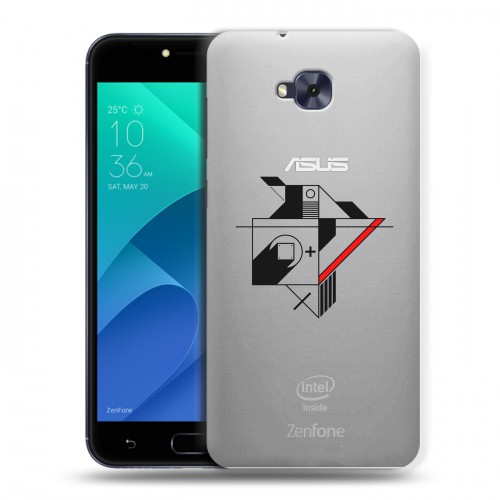 Полупрозрачный дизайнерский пластиковый чехол для ASUS ZenFone 4 Selfie Абстракции 3