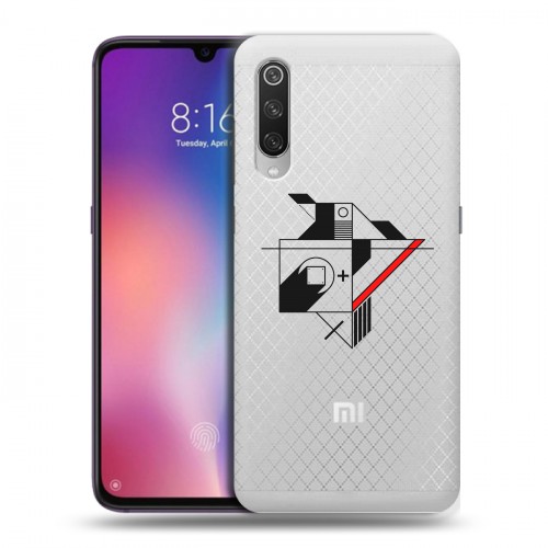 Полупрозрачный дизайнерский силиконовый с усиленными углами чехол для Xiaomi Mi9 Абстракции 3