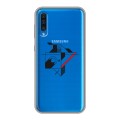 Полупрозрачный дизайнерский пластиковый чехол для Samsung Galaxy A50 Абстракции 3