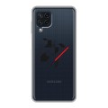 Полупрозрачный дизайнерский пластиковый чехол для Samsung Galaxy A22 Абстракции 3