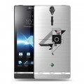 Полупрозрачный дизайнерский пластиковый чехол для Sony Xperia S Абстракции 3