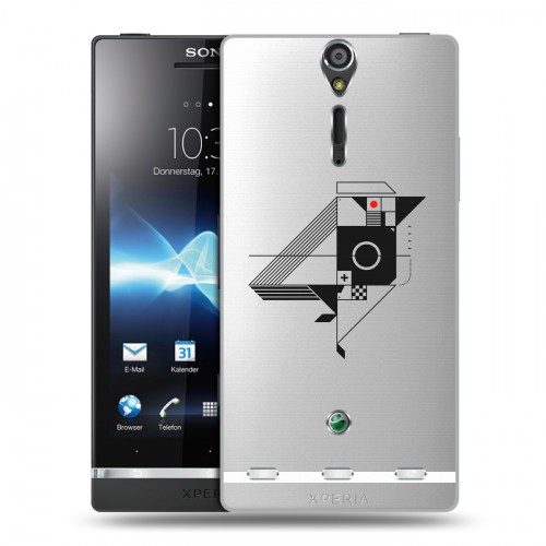 Полупрозрачный дизайнерский пластиковый чехол для Sony Xperia S Абстракции 3