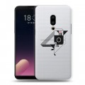 Полупрозрачный дизайнерский пластиковый чехол для Meizu 15 Plus Абстракции 3