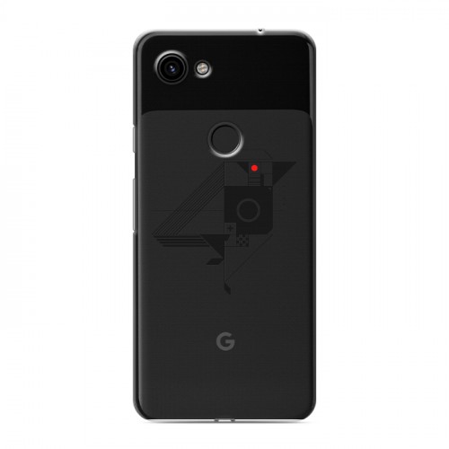 Полупрозрачный дизайнерский пластиковый чехол для Google Pixel 3a Абстракции 3