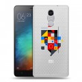 Полупрозрачный дизайнерский силиконовый чехол для Xiaomi RedMi Pro Абстракции 3