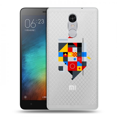 Полупрозрачный дизайнерский силиконовый чехол для Xiaomi RedMi Pro Абстракции 3