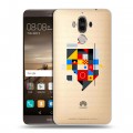 Полупрозрачный дизайнерский пластиковый чехол для Huawei Mate 9 Абстракции 3