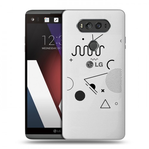 Полупрозрачный дизайнерский пластиковый чехол для LG V20 Абстракции 1