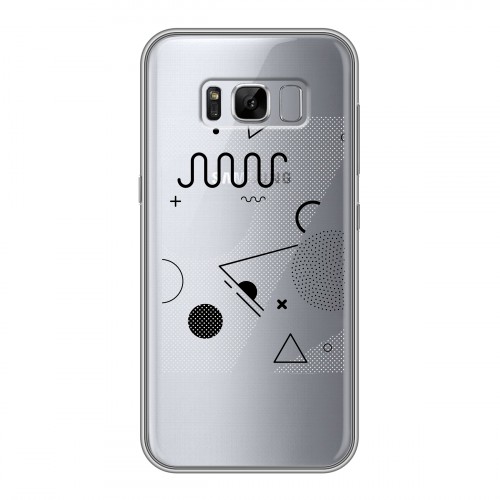 Полупрозрачный дизайнерский пластиковый чехол для Samsung Galaxy S8 Plus Абстракции 1