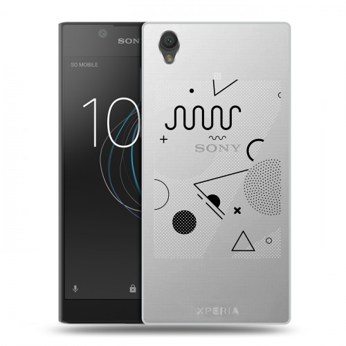 Полупрозрачный дизайнерский пластиковый чехол для Sony Xperia L1 Абстракции 1