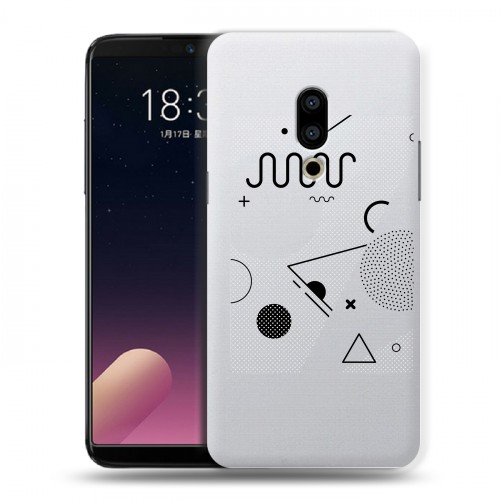 Полупрозрачный дизайнерский пластиковый чехол для Meizu 15 Plus Абстракции 1