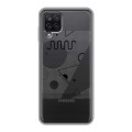 Полупрозрачный дизайнерский пластиковый чехол для Samsung Galaxy A12 Абстракции 1