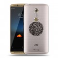 Полупрозрачный дизайнерский пластиковый чехол для ZTE Axon 7 Абстракции 5