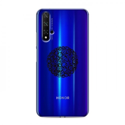 Полупрозрачный дизайнерский пластиковый чехол для Huawei Honor 20 Абстракции 5