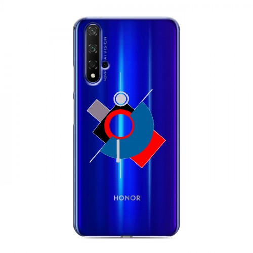 Полупрозрачный дизайнерский силиконовый чехол для Huawei Honor 20 Абстракции 3