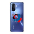 Полупрозрачный дизайнерский пластиковый чехол для Huawei Nova Y70 Абстракции 3