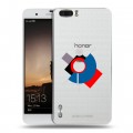 Полупрозрачный дизайнерский силиконовый чехол для Huawei Honor 6 Plus Абстракции 3
