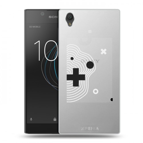 Полупрозрачный дизайнерский пластиковый чехол для Sony Xperia L1 Абстракции 1