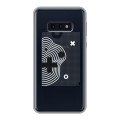 Полупрозрачный дизайнерский силиконовый чехол для Samsung Galaxy S10e Абстракции 1