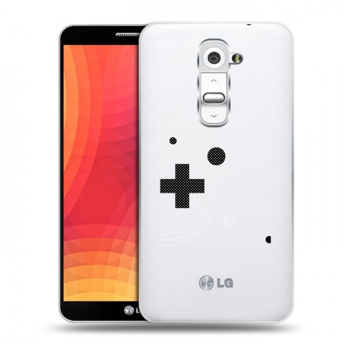 Полупрозрачный дизайнерский пластиковый чехол для LG Optimus G2 Абстракции 1