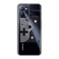 Полупрозрачный дизайнерский силиконовый чехол для Realme C35 Абстракции 1