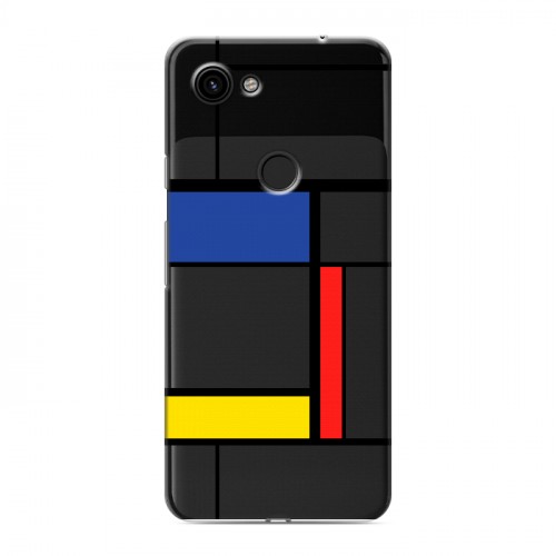 Полупрозрачный дизайнерский пластиковый чехол для Google Pixel 3a Абстракции 3