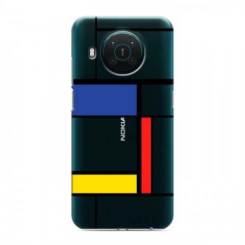 Полупрозрачный дизайнерский пластиковый чехол для Nokia X10 Абстракции 3