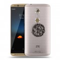 Полупрозрачный дизайнерский пластиковый чехол для ZTE Axon 7 Абстракции 5