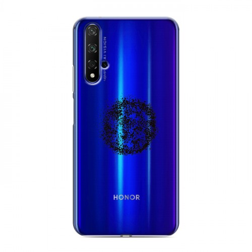 Полупрозрачный дизайнерский пластиковый чехол для Huawei Honor 20 Абстракции 5