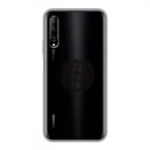 Полупрозрачный дизайнерский пластиковый чехол для Huawei Y9s Абстракции 5