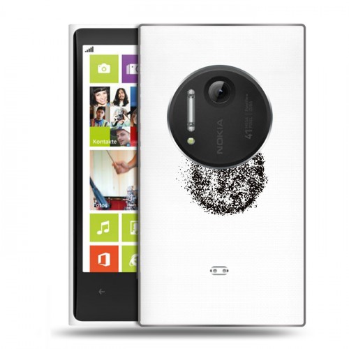 Полупрозрачный дизайнерский пластиковый чехол для Nokia Lumia 1020 Абстракции 5