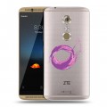 Полупрозрачный дизайнерский пластиковый чехол для ZTE Axon 7 Абстракции 5