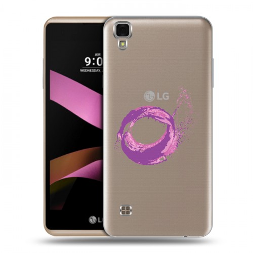 Полупрозрачный дизайнерский пластиковый чехол для LG X Style Абстракции 5