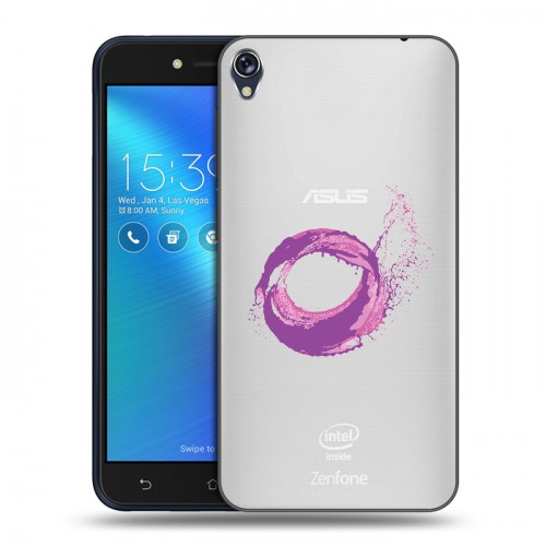 Полупрозрачный дизайнерский пластиковый чехол для Asus ZenFone Live Абстракции 5