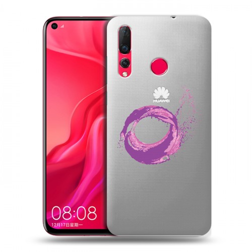 Полупрозрачный дизайнерский пластиковый чехол для Huawei Nova 4 Абстракции 5