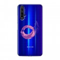 Полупрозрачный дизайнерский пластиковый чехол для Huawei Honor 20 Абстракции 5