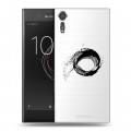 Полупрозрачный дизайнерский пластиковый чехол для Sony Xperia XZs Абстракции 5