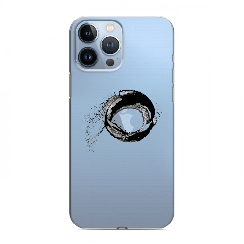 Полупрозрачный дизайнерский силиконовый чехол для Iphone 13 Pro Max Абстракции 5