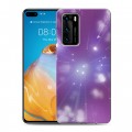 Дизайнерский силиконовый с усиленными углами чехол для Huawei P40 Абстракции Сияние