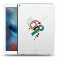 Полупрозрачный дизайнерский пластиковый чехол для Ipad Pro Абстракции