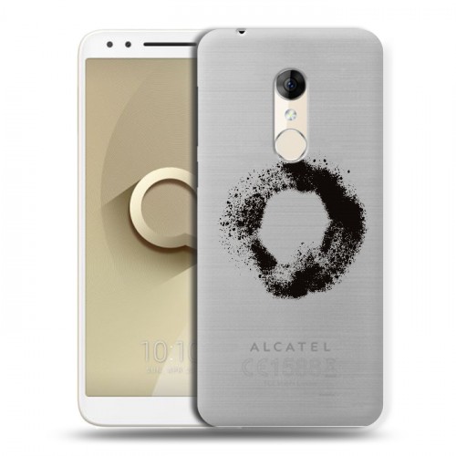 Полупрозрачный дизайнерский пластиковый чехол для Alcatel 3 Абстракции 5