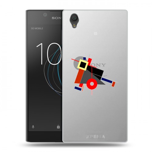 Полупрозрачный дизайнерский пластиковый чехол для Sony Xperia L1 Абстракции 3