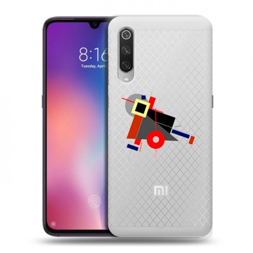 Полупрозрачный дизайнерский силиконовый с усиленными углами чехол для Xiaomi Mi9 Абстракции 3