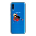 Полупрозрачный дизайнерский пластиковый чехол для Samsung Galaxy A50 Абстракции 3