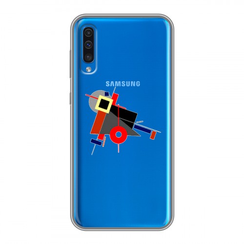 Полупрозрачный дизайнерский пластиковый чехол для Samsung Galaxy A50 Абстракции 3