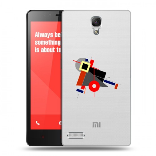 Полупрозрачный дизайнерский силиконовый чехол для Xiaomi RedMi Note Абстракции 3